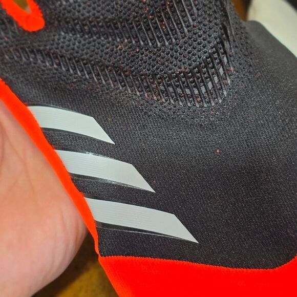 Adidas Predator Goalkeeper Pro Gloves FSP Black Orange White Texturized Size 8.5 - Picture 12 of 16